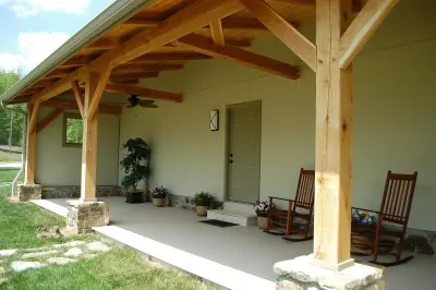 Middle Tennessee Timber Frame Barn Residence by Homestead Timber Frames