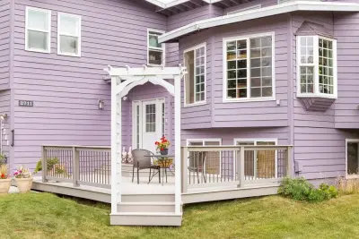 Trex Front Porch with Arbor Entrance — Design-Build Services project by Treeline Construction