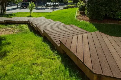 Trex Tiered Walkway — Design-Build Services project by Treeline Construction