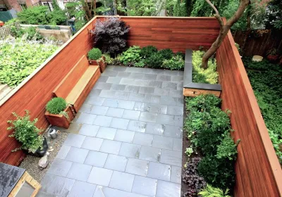 Upper West Side Yard — Landscape Design project by Root & Vine Gardens in New York