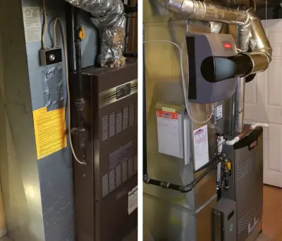 Before and After Images — Heating & Cooling Services project by Horizon Services Of New Castle County, DE