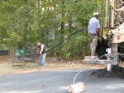 Geothermal Loop Drilling in Newnan, GA — Heating & Cooling Services project by EcoMech Geothermal Heating And Air Service