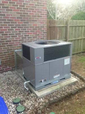 Heat Pump System Unit — Heating & Cooling Services project by Carney & Son 72 Degrees