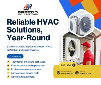 Breezio AC & Heating Inc - Air Duct Cleaning Services in Visalia, CA
