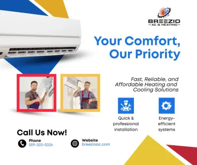 Breezio AC & Heating Inc - Air Duct Cleaning Services in Visalia, CA