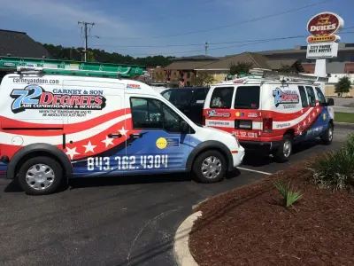 Carney and Son 72 Degree Utility Vehicles — Heating & Cooling Services project by Carney & Son 72 Degrees