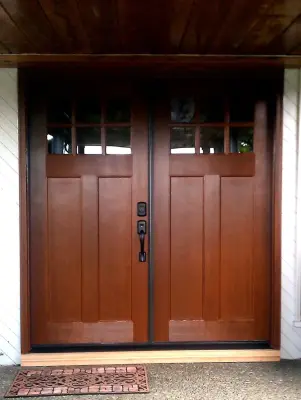 Entrance Doors — Heating & Cooling Services project by Washington Energy Services