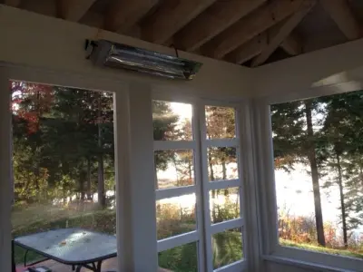 Heating a Covered Patio Space in Quebec — Heating & Cooling Services project by Heating Green