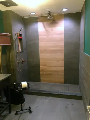 Johnson Primary Bath — Heating & Cooling Services project by Kitchens By Victor