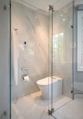 Upscale Bathroom Renovation — Heating & Cooling Services project by InviAir Architectural Air Diffusers