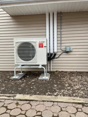 Mitsubishi Ductless Split System Setup — Heating & Cooling Services project by Stellitano Heating & Air Conditioning INC