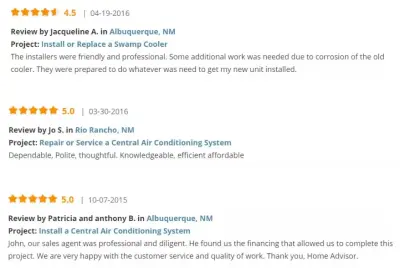 More than 50 Five-Star Reviews: Client Feedback on Our Services — Heating & Cooling Services project by Air One Cooling And Heating INC.
