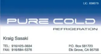Pure Cold Refrigeration - Heating & Cooling Services in Elk Grove, CA