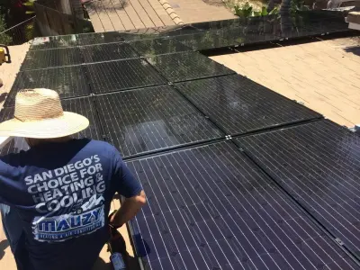 Solar Installation in San Diego — Heating & Cooling Services project by Mauzy Heating, Air & Solar