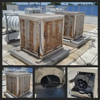 Wet Air Cooler Maintenance and Repair — Heating & Cooling Services project by California Air Conditioning System, Inc.