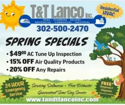T&T Lanco Inc - Delaware - Heating & Cooling Services in Dagsboro, DE