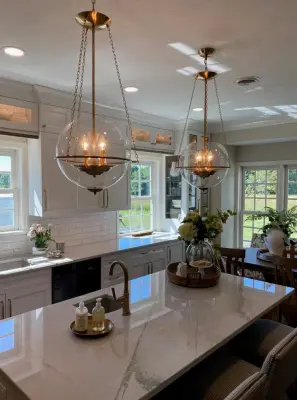 Sophisticated White Kitchen by Haute Designs