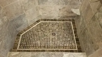 Shower - Stone, Glass, Porcelain — Kitchen Remodeling project by Third Generation Renovation