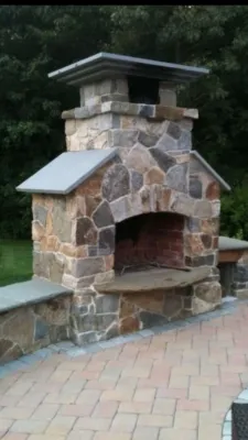 Fire Places, Chimney and Walls by Sylvia's Landscaping Company, LLC