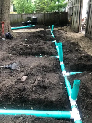 Drainage / Lawn Drainage — Landscape Design project by Sylvia's Landscaping Company, LLC in Evanston