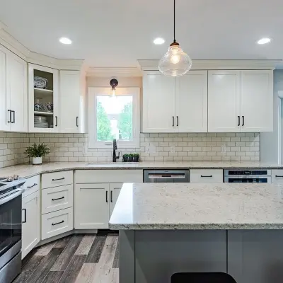 Florence Gold Vicostone Quartz Surface — Kitchen Remodeling project by Classic Marble & Stone