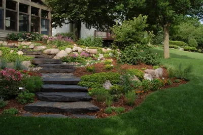 Steps in the Garden — Landscape Construction project by Sargent's Gardens in Rochester