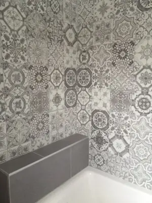 Ashen Restroom — Kitchen Remodeling project by Annette