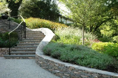Hillside Garden — Landscape Design project by Timothy Lee Landscape Design in Newton