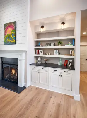Home Bar and Custom Built-Ins — Kitchen Remodeling project by Räke Cabinet & Countertop Solutions
