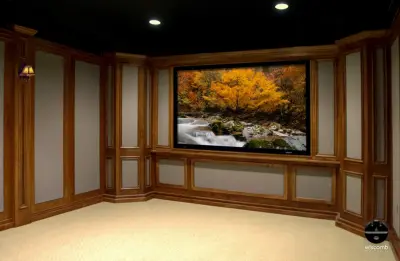 Modular Home Theater — Kitchen Remodeling project by Wiscomb Design, LLC.