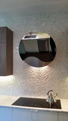 Wall Focus on Hood — Kitchen Remodeling project by Kitchen & Bath Designs By Leah LLC