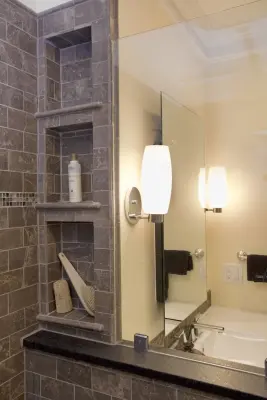 Hotel Chic Bathroom Renovation — Kitchen Remodeling project by Lisa Stewart Design