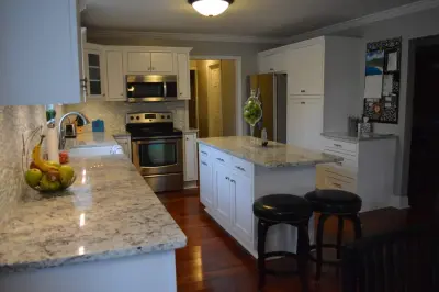 Insert White Cabinets — Kitchen Remodeling project by Cabinet Creations Of Bristol