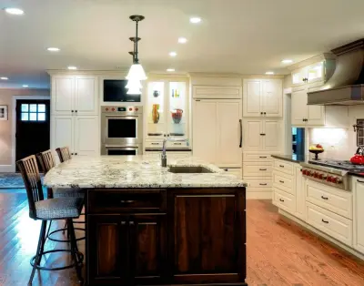 Elegant Keene Gourmet Kitchen — Kitchen Remodeling project by Inspired Designs