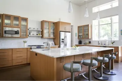 Contemporary White Marble Kitchens — Kitchen Remodeling project by All Stone Granite & Marble