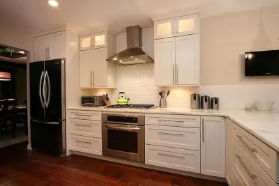 Contemporary Kitchen with Arabescato Marble — Kitchen Remodeling project by All Stone Granite & Marble