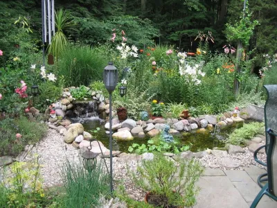 West Woods Rd Pond & Stream - Hamden — Landscape Design project by TJB-INC Landscape & Drainage Contractor