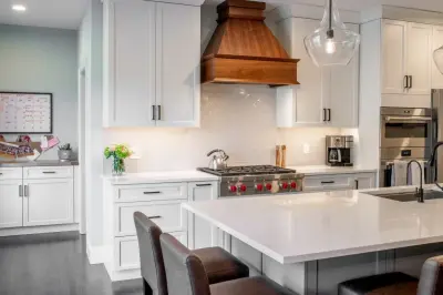 Contemporary Farmhouse Kitchen in Littleton by Dawn Willis, Great Spaces Inc.