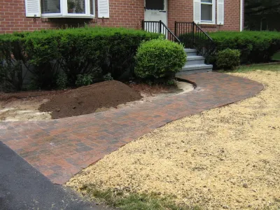 Blakeslee Ave - Walkway - North Haven — Landscape Design project by TJB-INC Landscape & Drainage Contractor