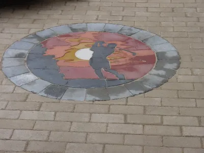 Paver Art - Wallingford — Landscape Design project by TJB-INC Landscape & Drainage Contractor
