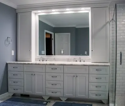 Marietta Restroom and Wardrobe — Kitchen Remodeling project by CWG Kitchens & Baths