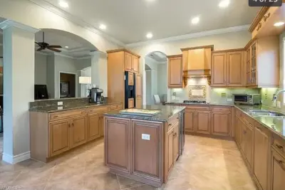 Spacious Modern Two-Tone Kitchen in West Bay — Kitchen Remodeling project by DaVinci Kitchens, Bath, & Cabinetry