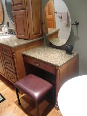 Brookhill Maple Medallion Bathroom - Harvest Bronze — Kitchen Remodeling project by The Kitchen Place