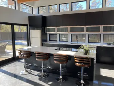Contemporary Art at Every Angle — Kitchen Remodeling project by Zarrillo's Custom Design Kitchens, Inc.