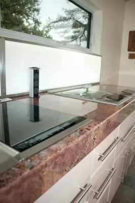 Contemporary Bella Kitchen Featuring Glass Bar Top — Kitchen Remodeling project by Chris Van Genechten - Kitchen & Bath Design