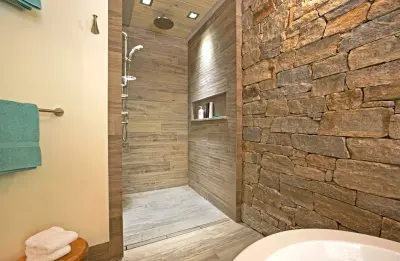 Contemporary Country Bathroom — Kitchen Remodeling project by Designs For Living By Wendy, LLC