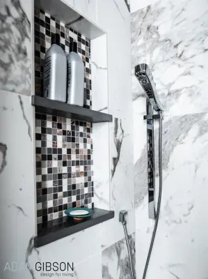 Silent Shower Column Bath — Kitchen Remodeling project by Adam Gibson Design