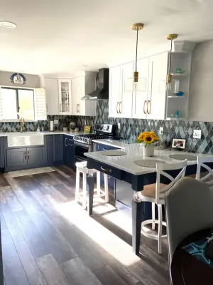 Marine Elegance — Kitchen Remodeling project by Designs By Ebony, LLC