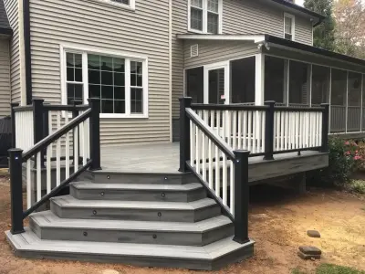 Hollow Oak Trex Deck — Home Renovation & Remodeling Services project by Badin Lake Builders