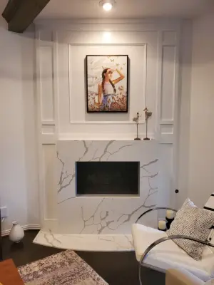 modern fireplace — Home Renovation & Remodeling Services project by Dove Construction And Home Improvement